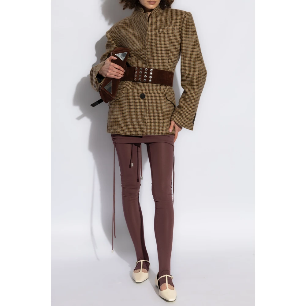 The Attico Geplooide broek Purple Dames