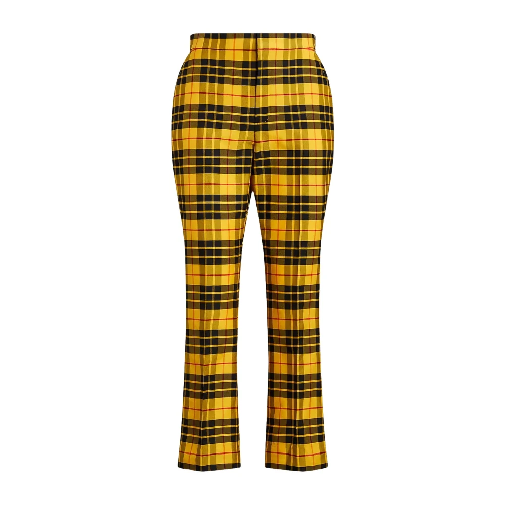 Ralph Lauren Gele geruite broek Multicolor Dames