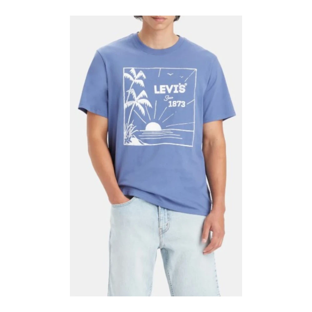 Levi's Heren Relaxed Fit Tee Blue Heren