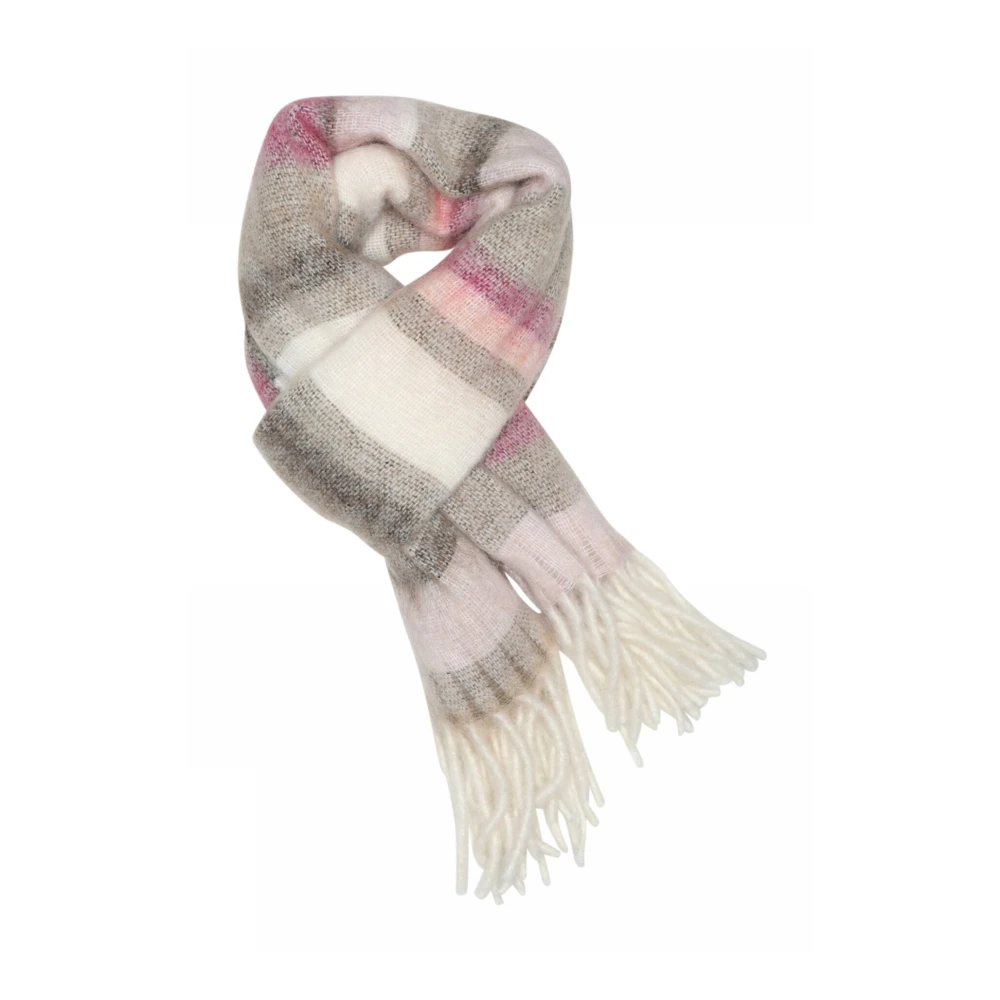 Gustav Zachte Wollen Sjaal Pink Tulle Gray Dames