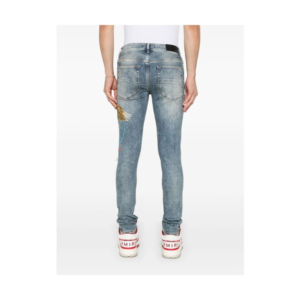Amiri Blauwe Klassieke Five-Pocket Jeans Blue Heren
