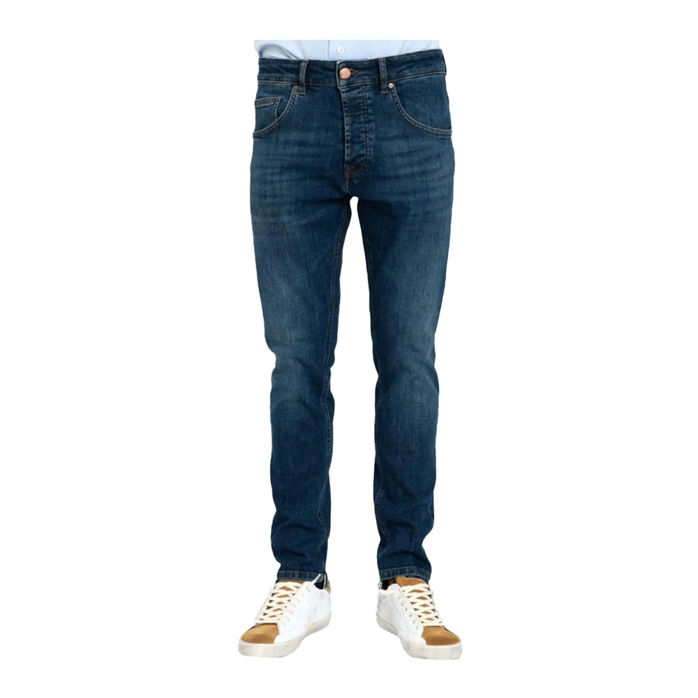 Don The Fuller Yaren Heren Slim Fit Katoenen Jeans Blue Heren