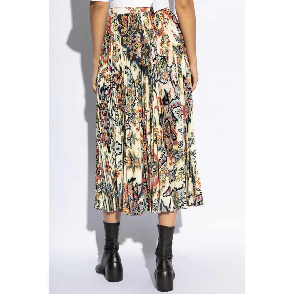 ETRO Geplooide rok met bloemenmotief Multicolor Dames