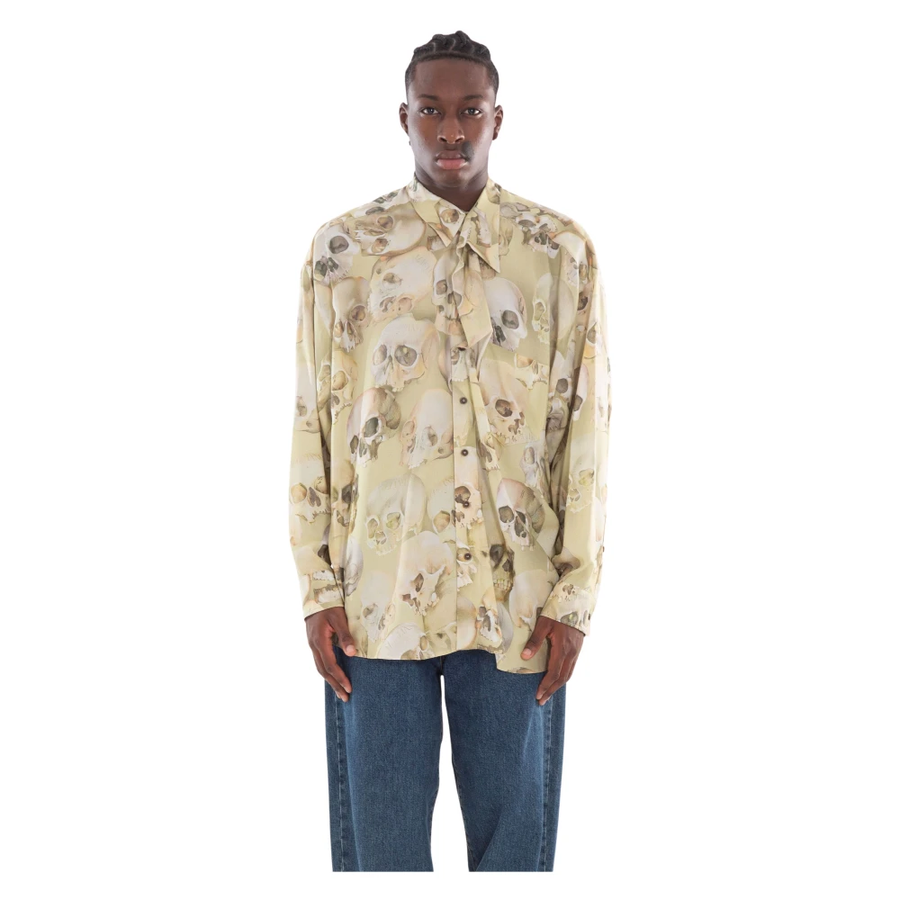 Magliano Gedraaide Fontanelle Shirt Beige Heren