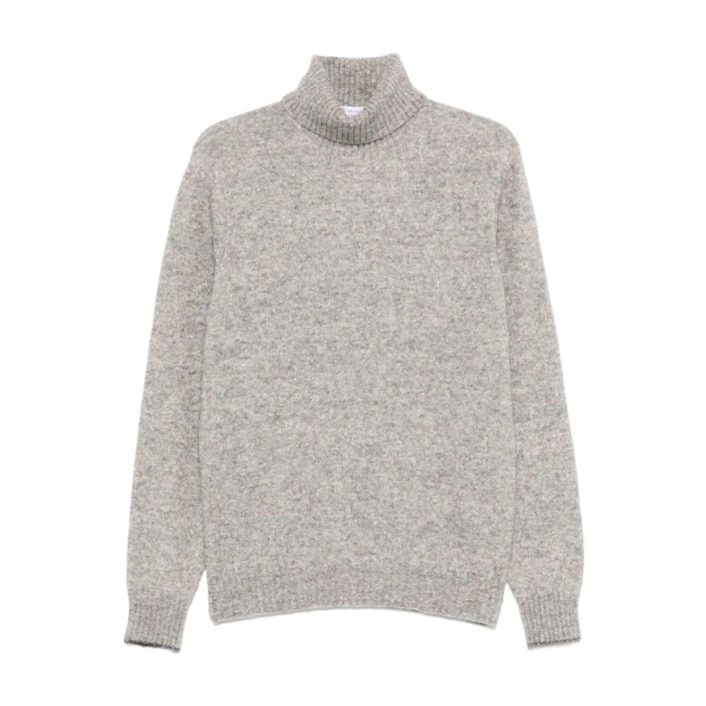 Brunello Cucinelli Men's Gray Turtlenecks,, Grey Jumpers For Medium