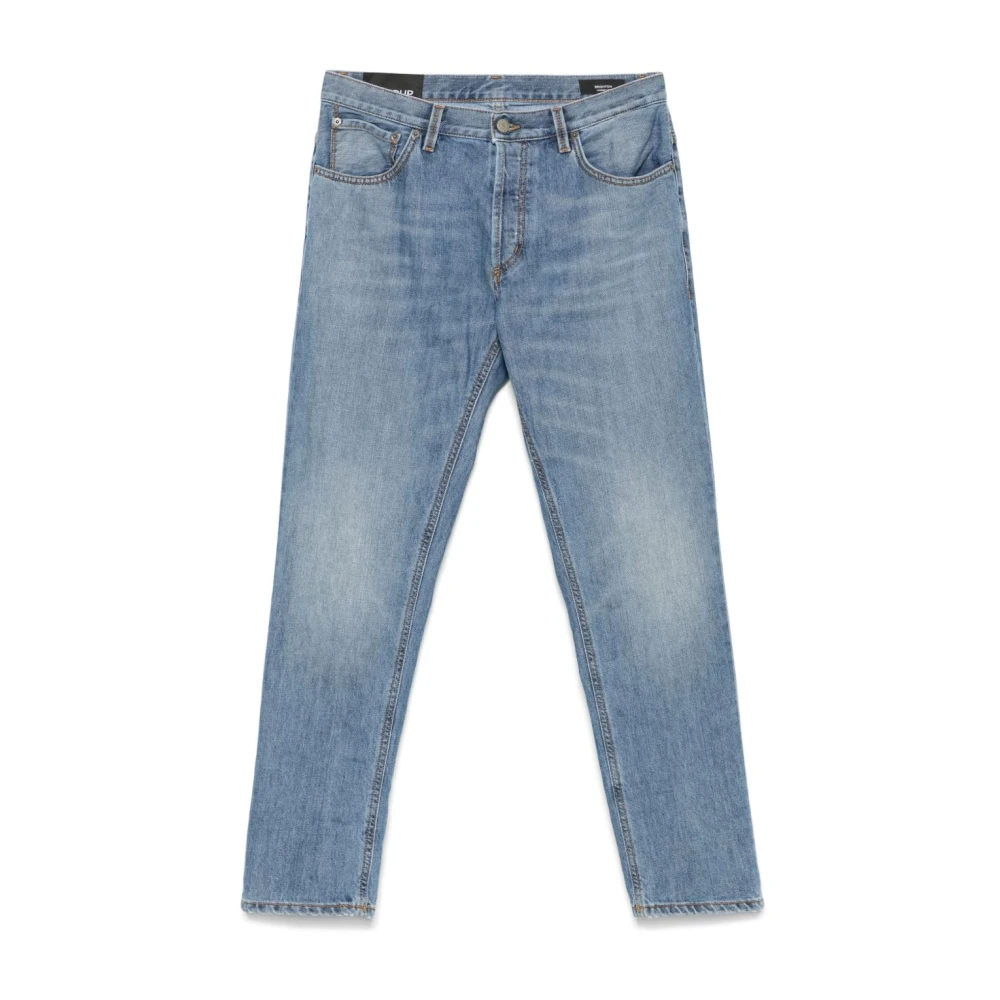 Dondup Lichtblauwe Denim Jeans met Klassieke Zakken Blue Heren
