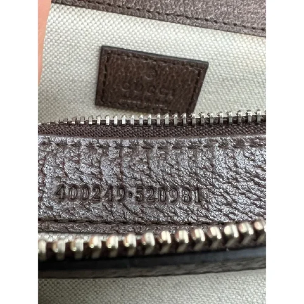 Gucci Vintage Pre-owned Canvas handbags Brown Dames