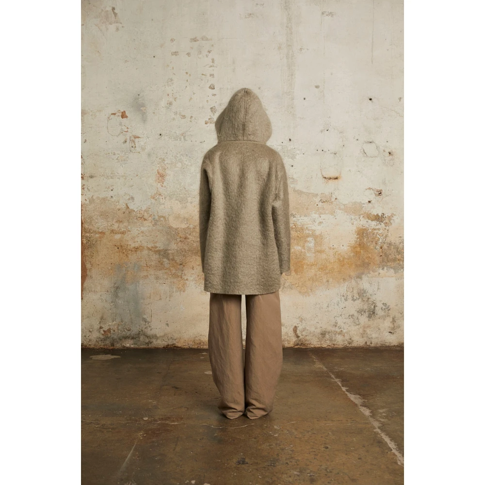 Cortana Ciel grijze mohair hoodie Gray Dames