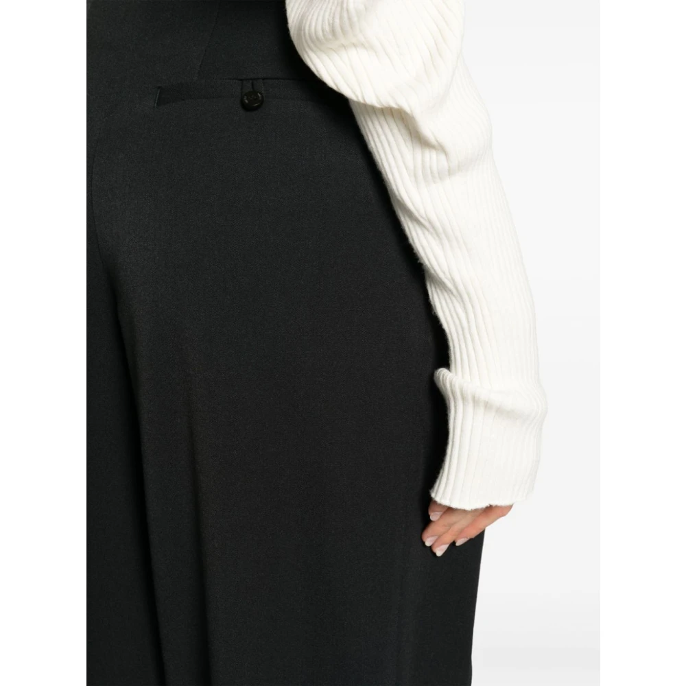 Staud Wijde Plooi Luisa Broek Black Dames