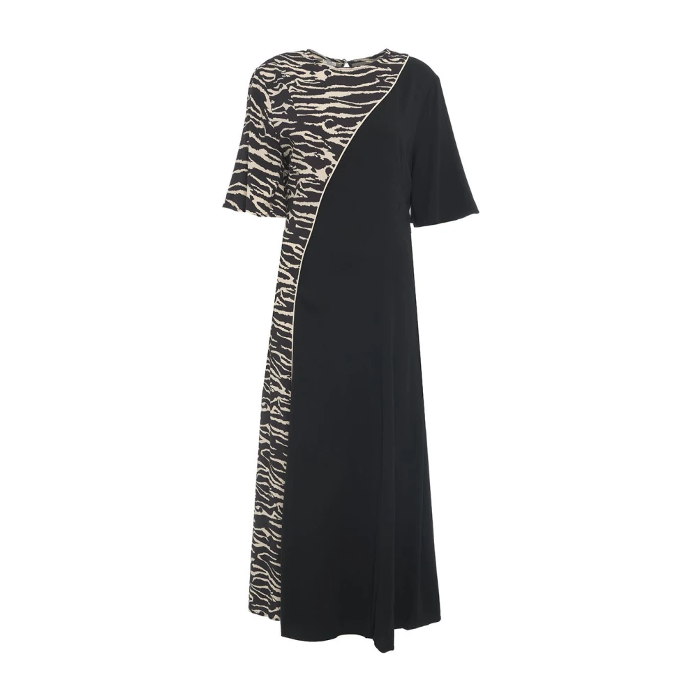 BAUM UND PFERDGARTEN Anabel Animal Print Jurk Black Dames
