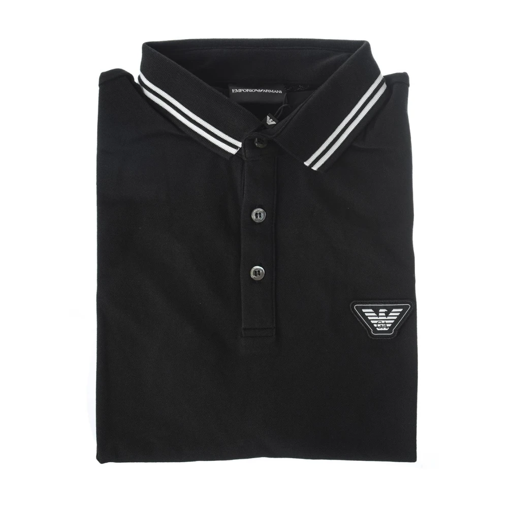 Emporio Armani Klassieke Polo Shirt voor Mannen Black Heren