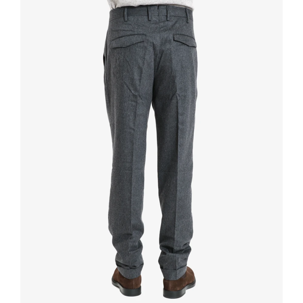 PT Torino Zachte Stretch Wollen Broek Gray Heren