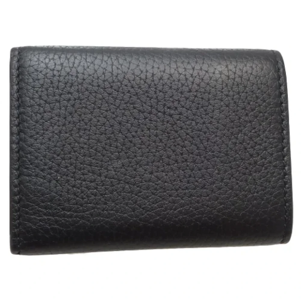 Gucci Vintage Pre-owned Leather wallets Black Dames