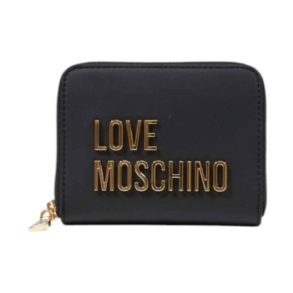 Love Moschino Stijlvolle Ritsportemonnee Black Dames