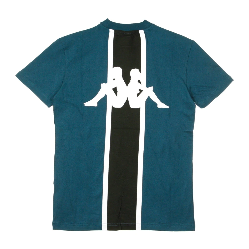 Kappa Blauw Petrol Zwart Heren T-shirt Blue Heren