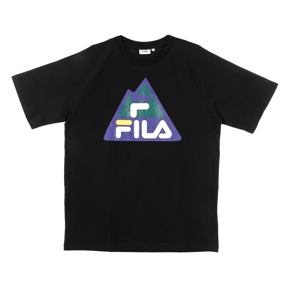 Fila Zwarte Raglan Tee Korte Mouw T-shirt Black Heren