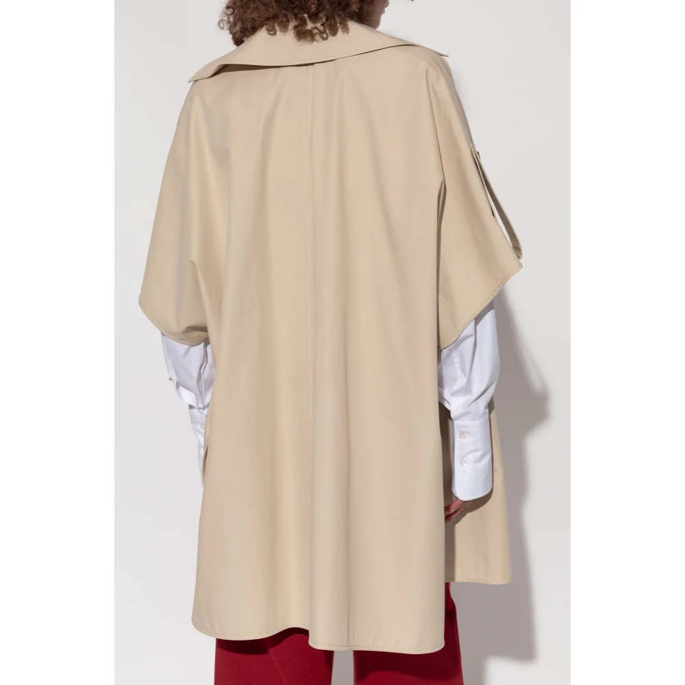 Max Mara Katoenen poncho 'Finezza' Beige Dames