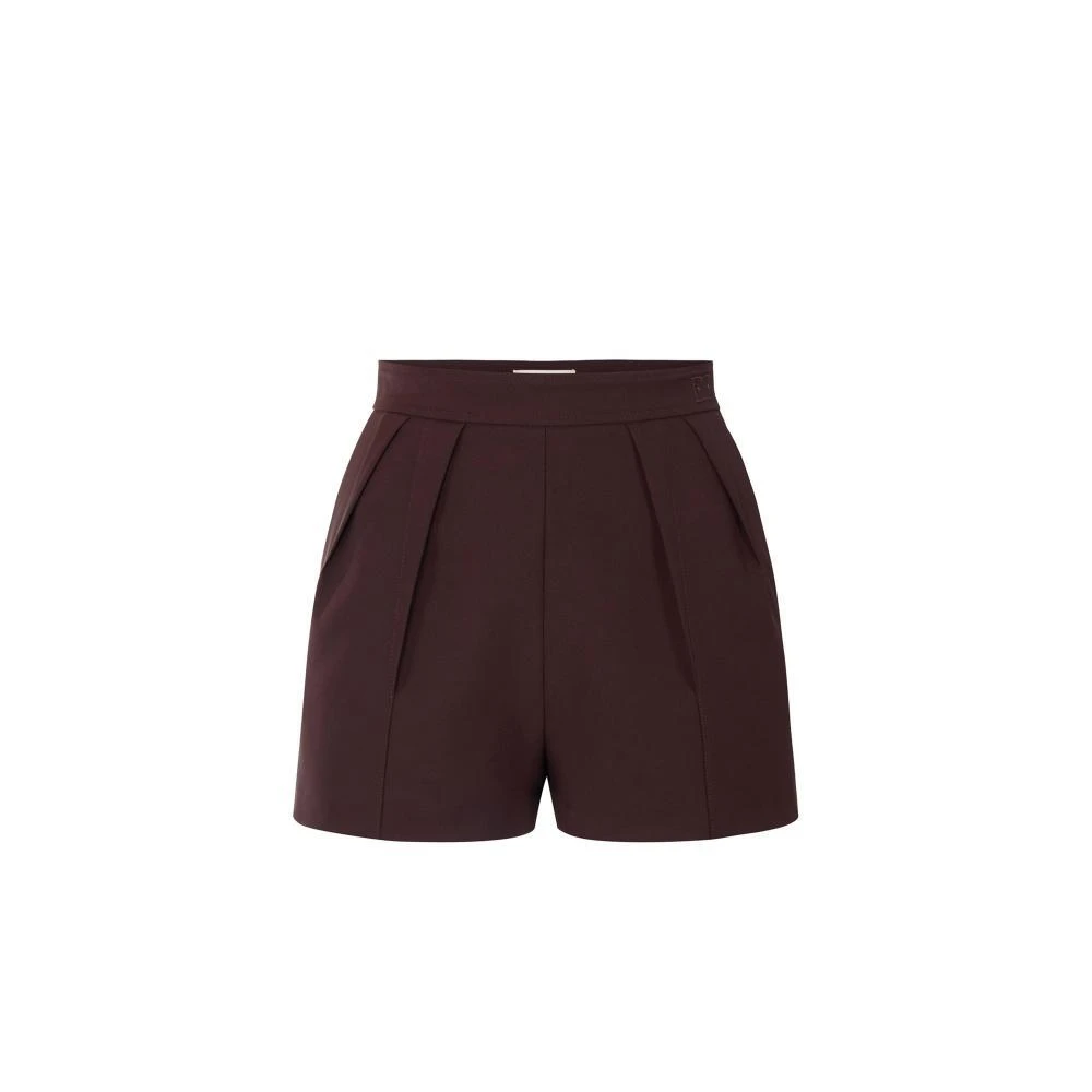Elisabetta Franchi Brown Shorts - Female - Short Shorts - M - Shorts