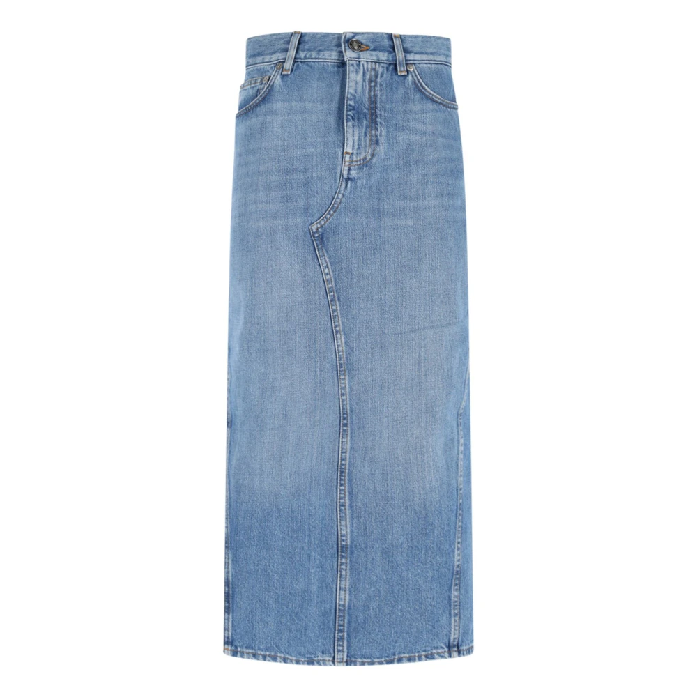 Givenchy Women's Blue Denim Skirts, Xs, Denim Skirt With Pockets