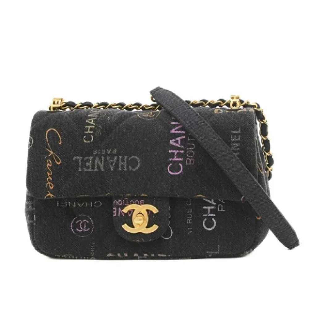 Chanel Vintage Pre-owned Denim chanel-bags Black Dames