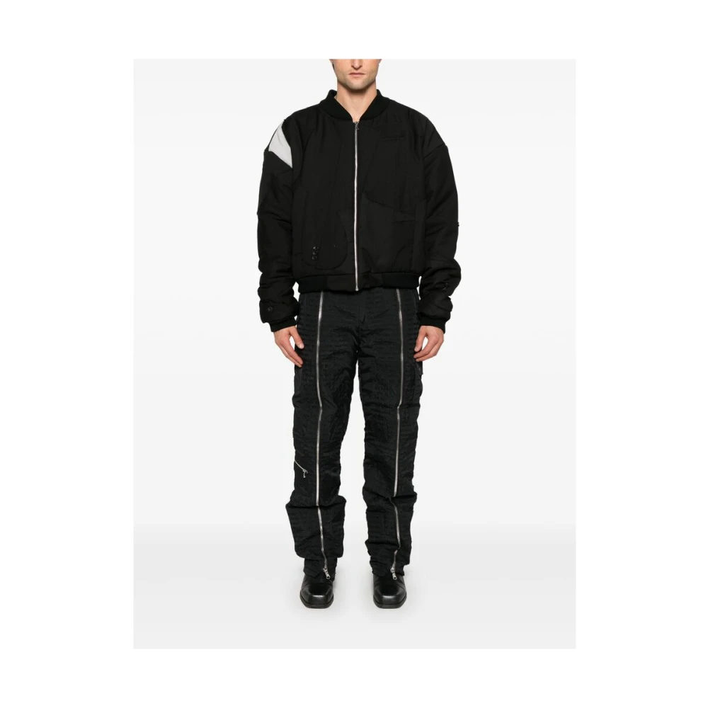 Who Decides War Zwarte Gewatteerde Logo Borduurwerk Broek Black Heren