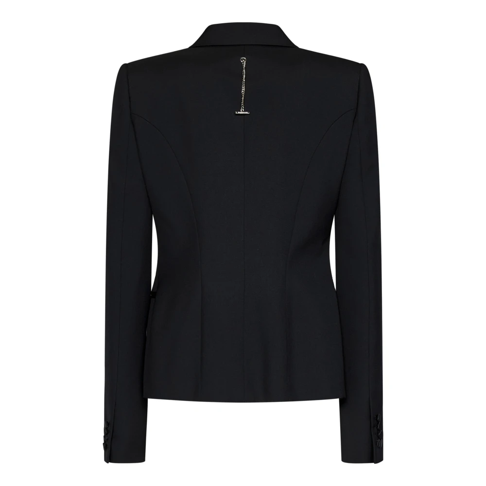 alexander mcqueen Zwarte Wol Tuxedo Jas Elegante Stijl Black Dames