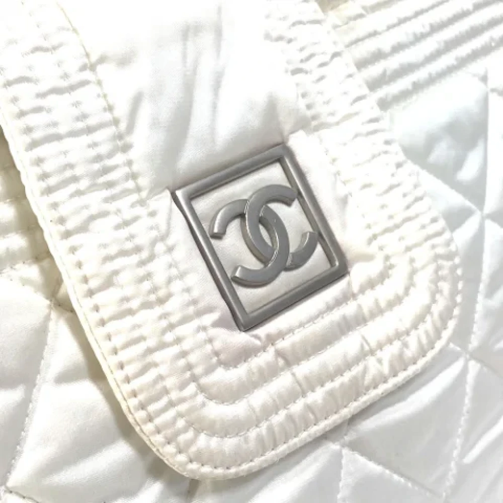Chanel Vintage Pre-owned Fabric chanel-bags White Dames