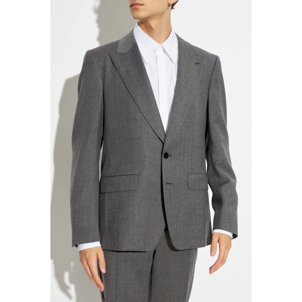Dolce & Gabbana Wollen blazer Gray Heren