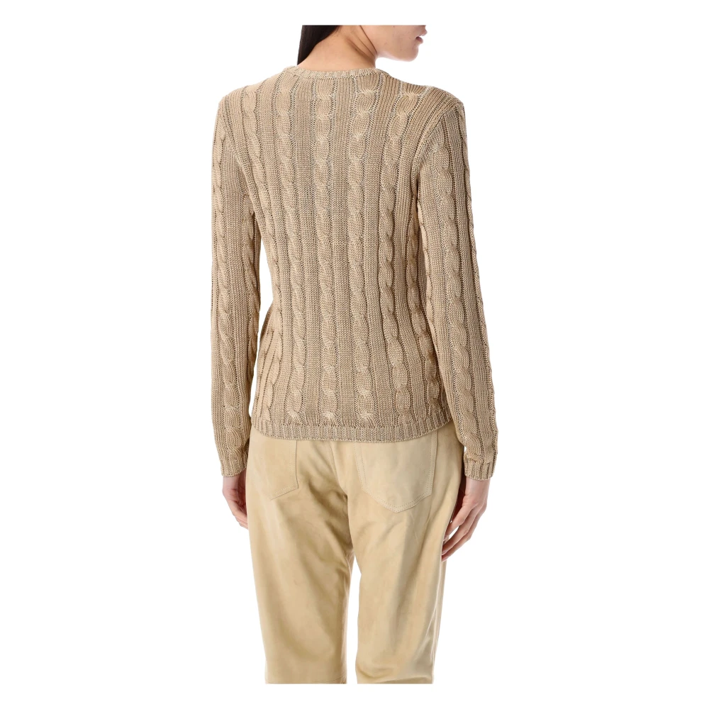 Ralph Lauren Dameskleding Gebreide kleding Lux Tan Ss25 Brown Dames