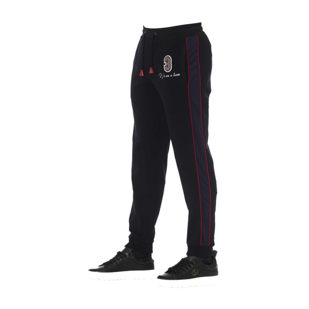 Trussardi Heren Sportbroek met Frontprint Black Heren