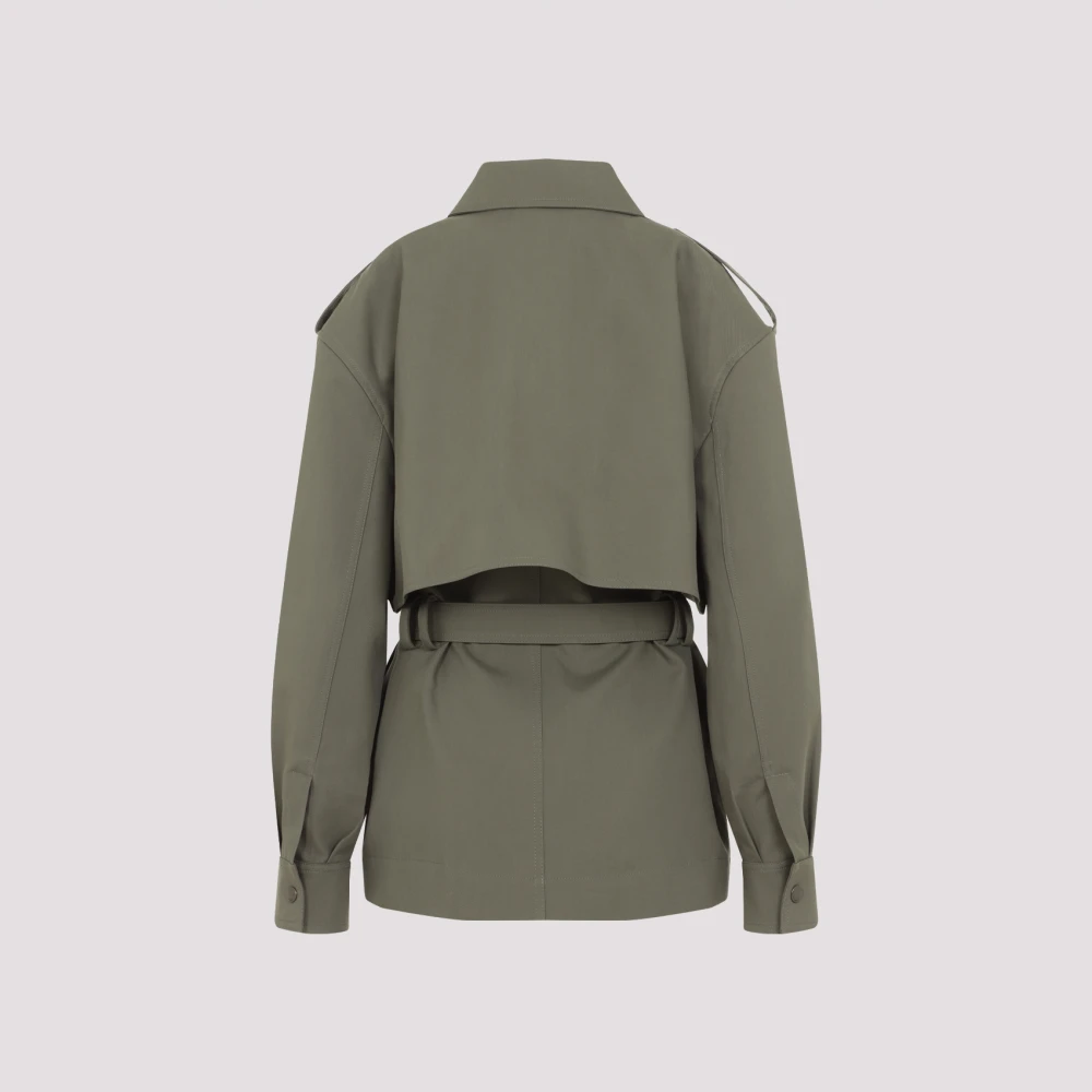 Saint Laurent Groene jas voor vrouwen Green Dames