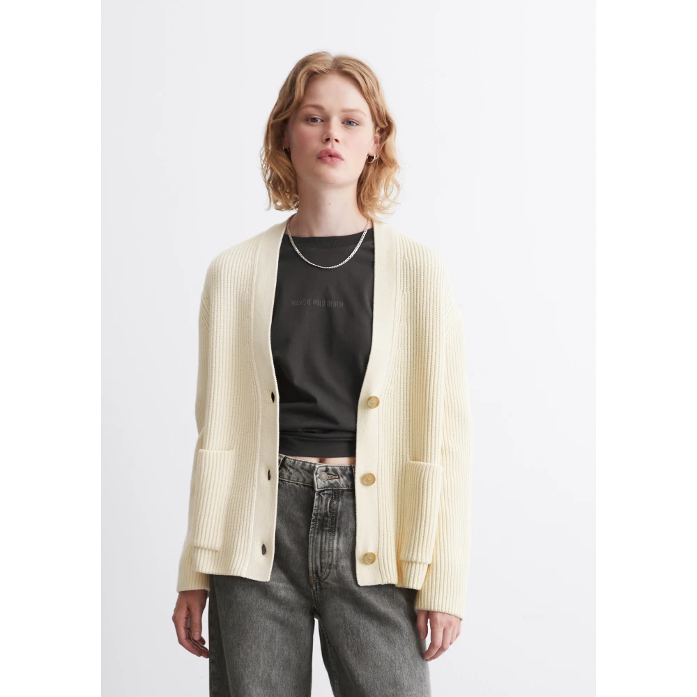 Marc O'Polo DfC V-hals vest los Beige Dames