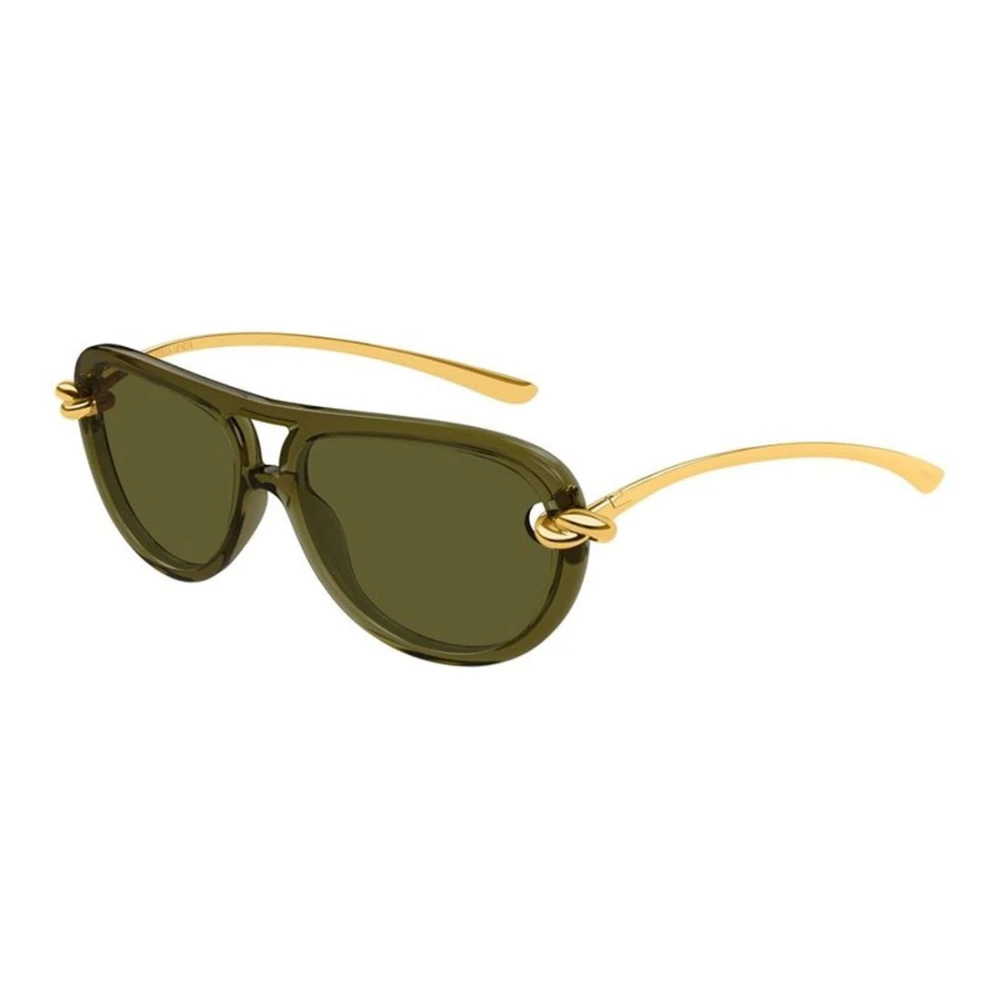 Bottega Veneta Women's Green Aviator Sunglasses