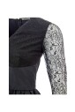 robe-elegante-en-polyester-noir