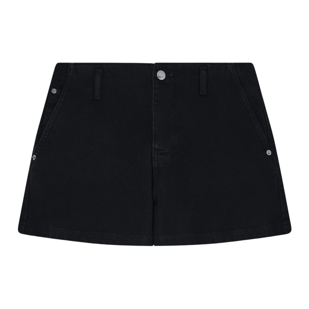 Emporio Armani Women's Black Five-Pocket Drill Shorts - Denim Shorts - W26 - Shorts