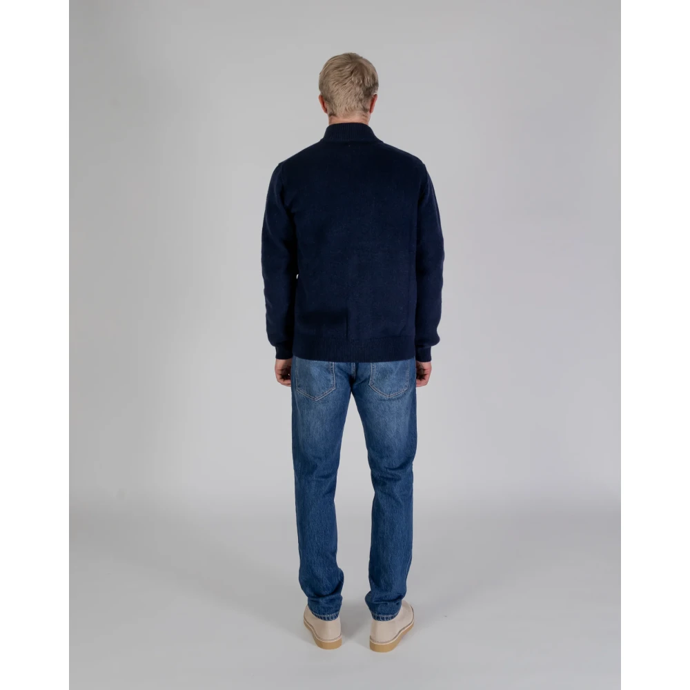Aquascutum Stijlvolle Gebreide Kleding Blue Heren