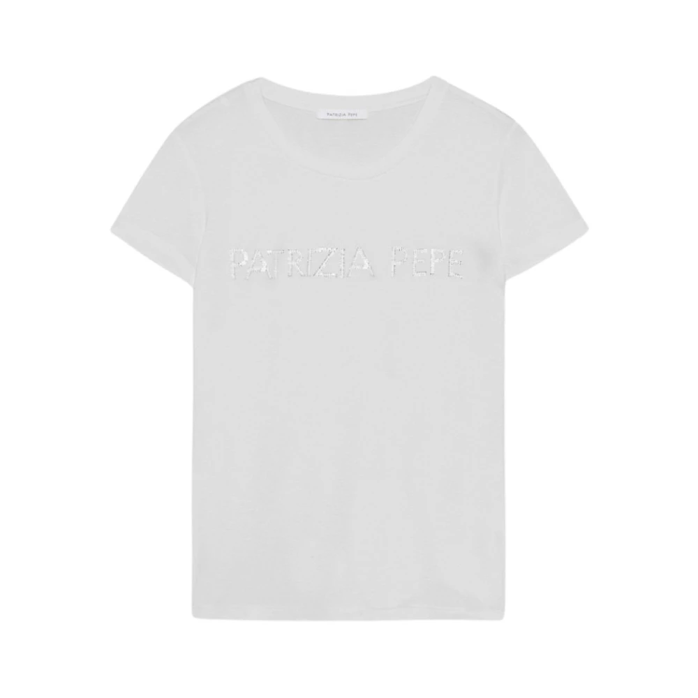 PATRIZIA PEPE Wit T-shirt White Dames