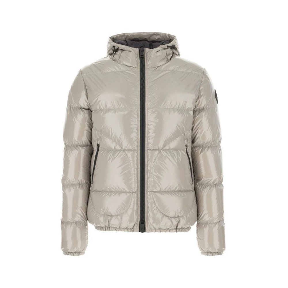 Herno Lichtgrijze Glanzende Waterdichte Jas Gray Heren