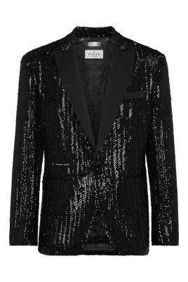Paillettes Herringbone Blazer