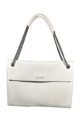 Borsa A Secchiello In Tessuto Dolce Vita Sienna-B - Colore Bianco, Design Intrecciato, Tracolla Regolabile - 2