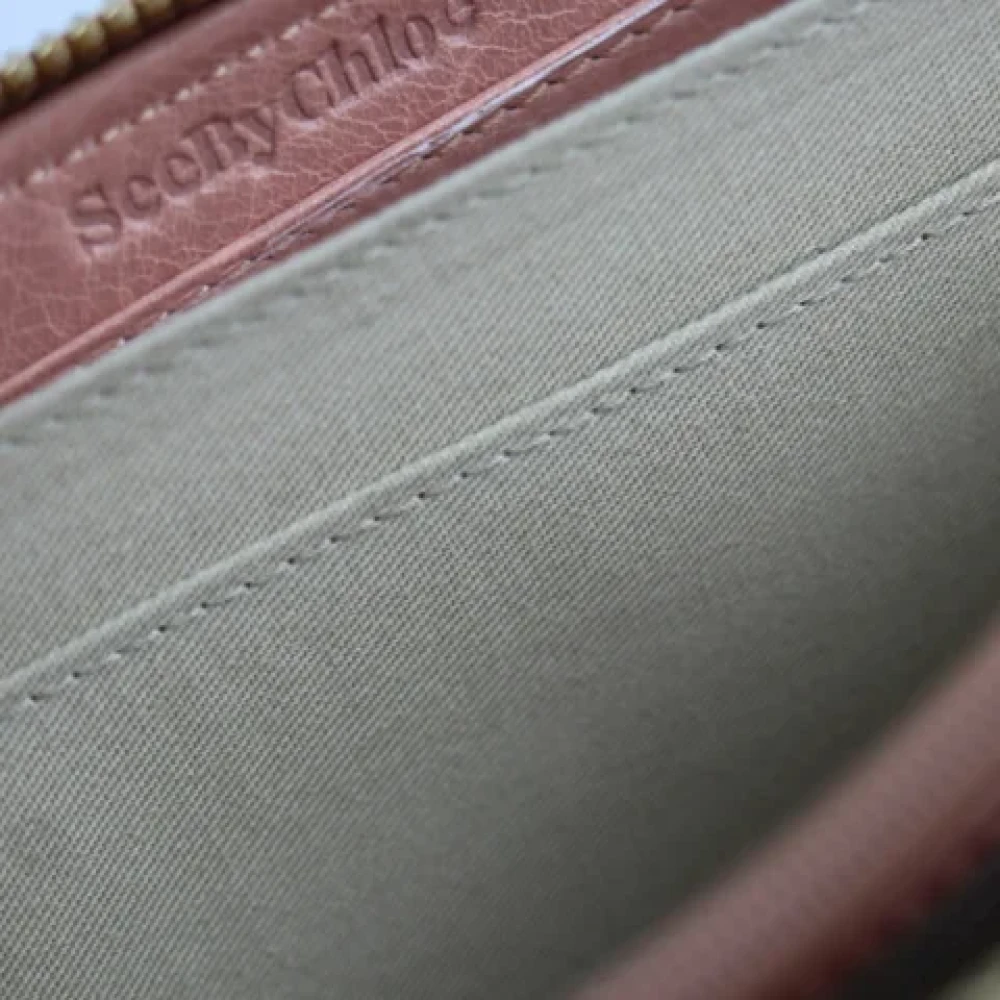 Chloé Pre-owned Leather wallets Pink Dames