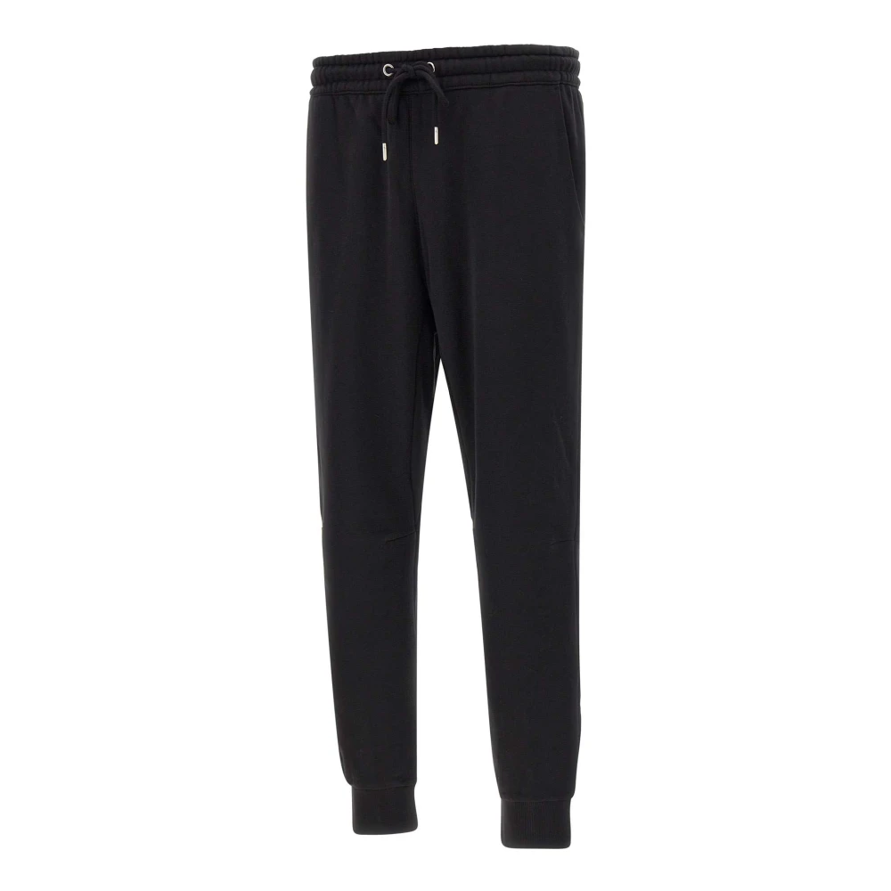 Sun68 Zwarte katoenen jogger met logoborduursel Black Heren