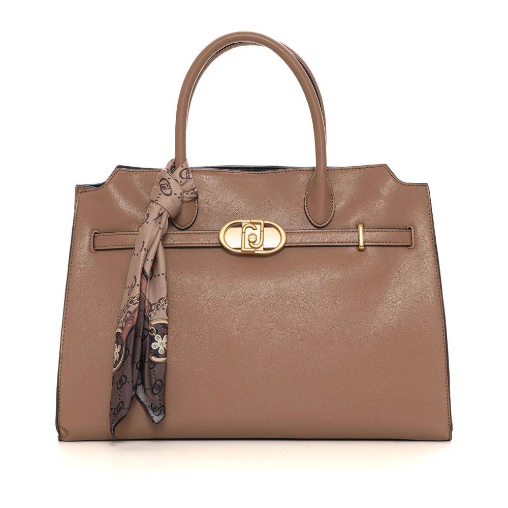 Liu Jo Satchel Handväska med Scarf Brown, Dam