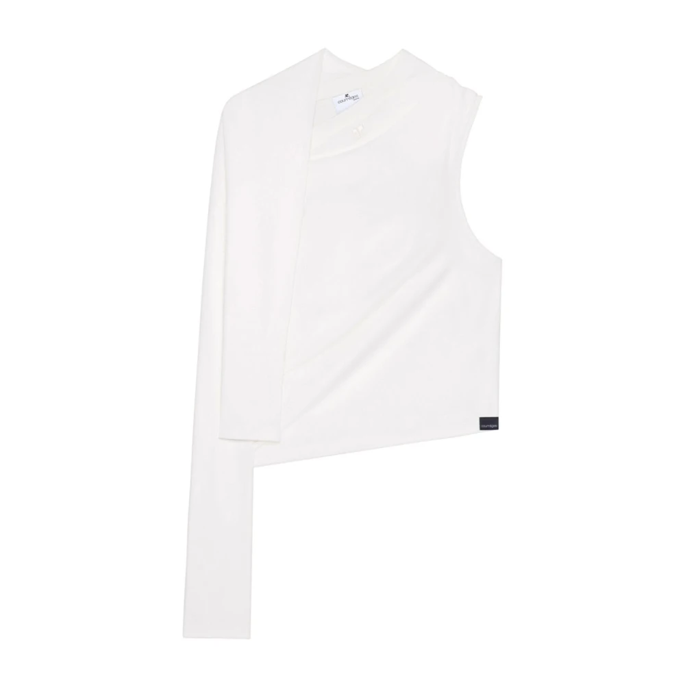 Courrèges Stijlvolle T-shirts en Polos White Dames