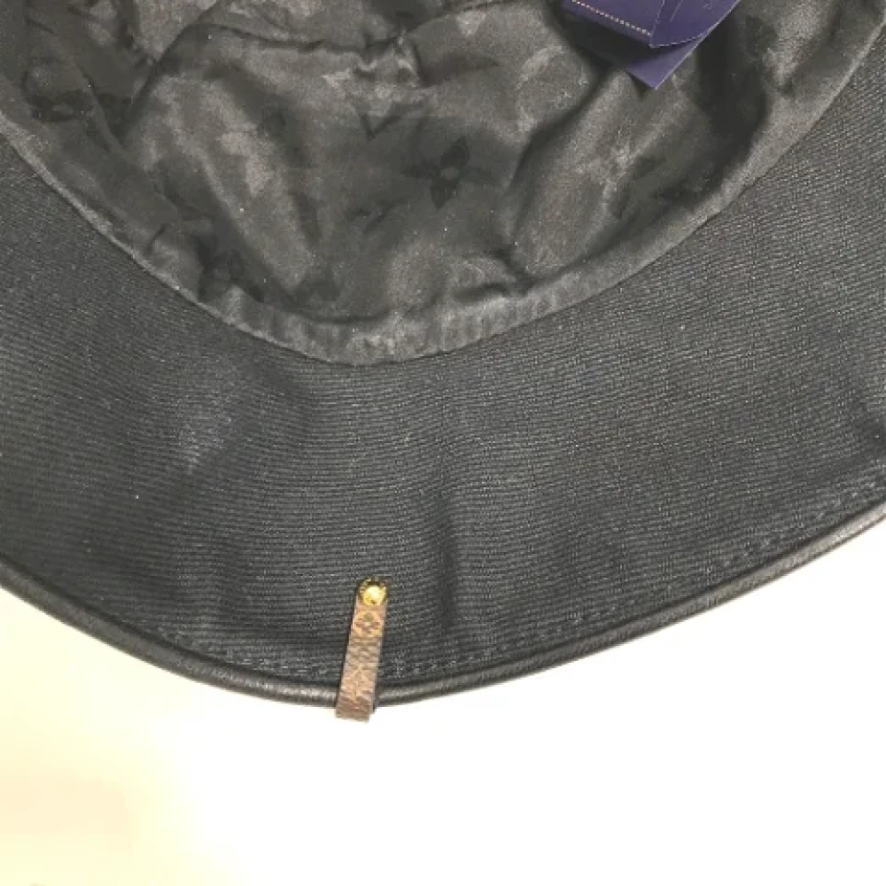 Louis Vuitton Vintage Pre-owned Cotton hats Black Dames