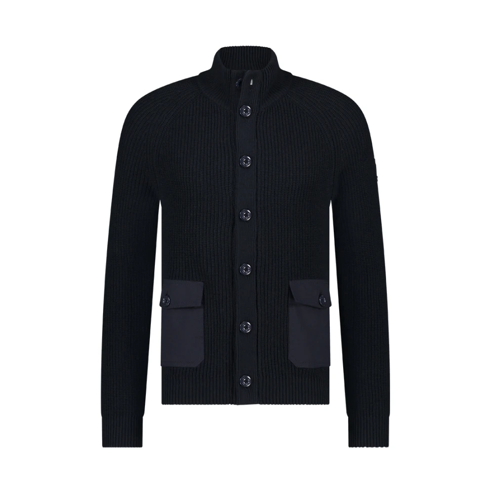 Blue Industry Donkerblauwe Vest voor Mannen Blue Heren