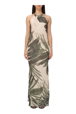 Elegant Maxi Klänning All-Over Print