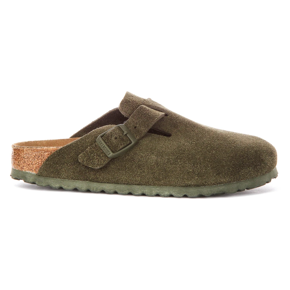Birkenstock Unisex Green Mules, 5 Uk, Boston Narrow Fit