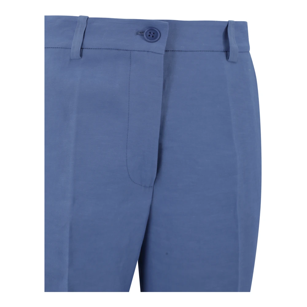 P.a.r.o.s.h. Blauwe Raisa Broek met Zakken Blue Dames