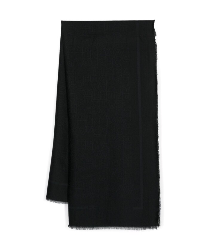 echarpe-jacquard-logo-noir-style-enveloppant